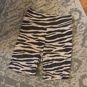 American Eagle Animal Print Tiger Stripe Bike Shorts